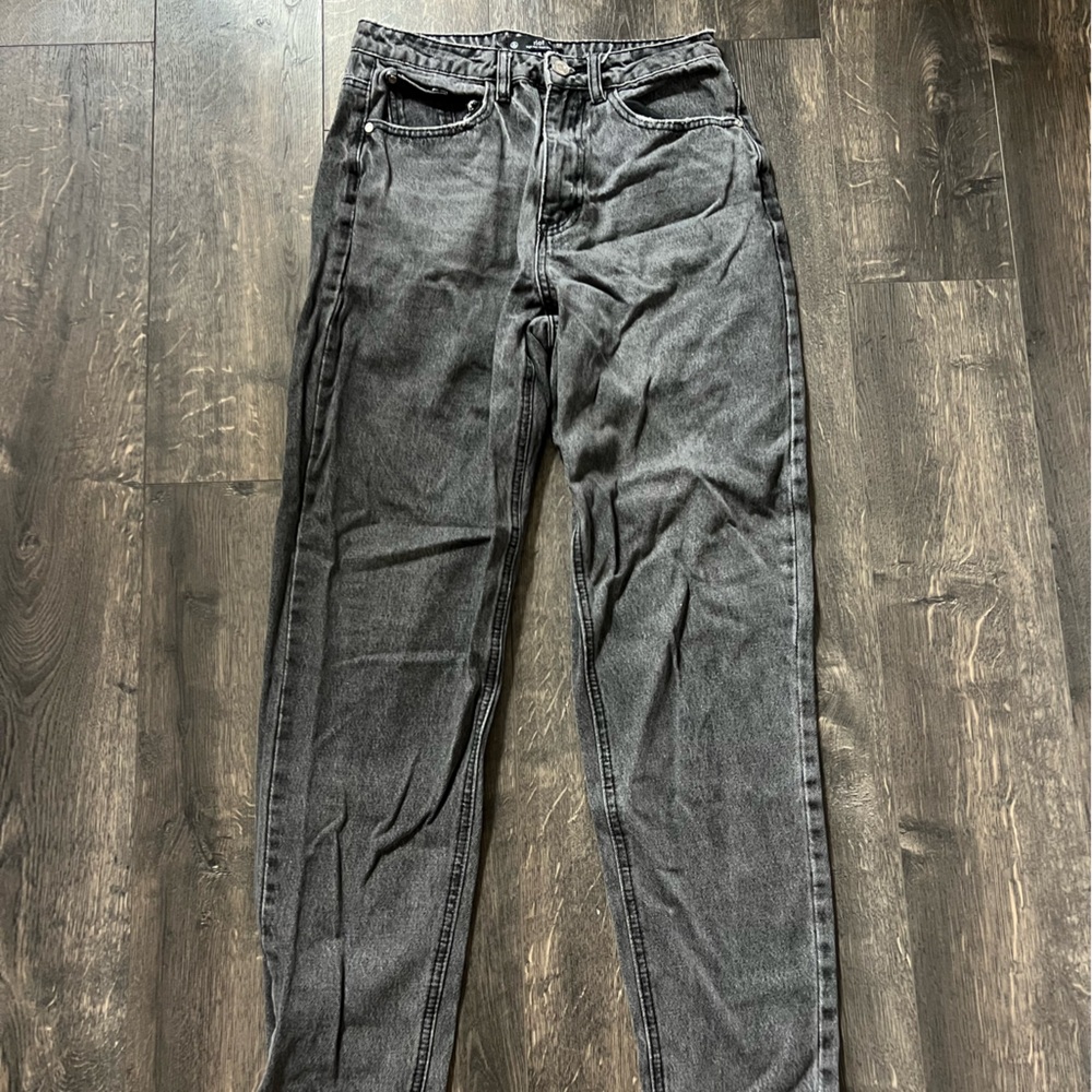 Missguided Light Wash Black Jeans